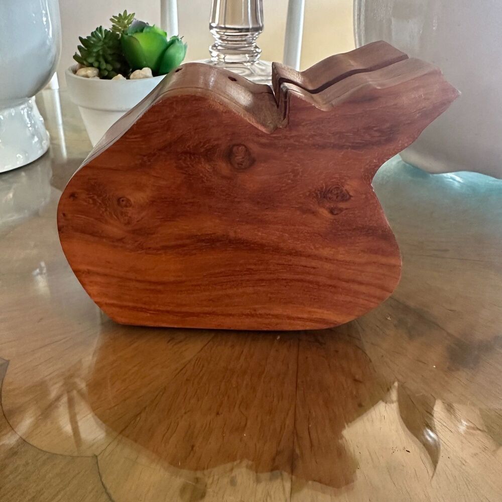 Vintage Hand Carved Wooden Camel Puzzle Trinket Box, Jewelry or Secret Stash Box - Picture 4 of 7